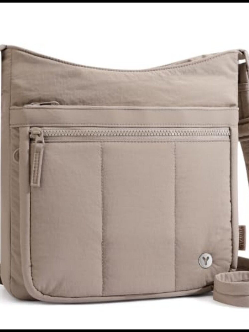 Quilted Nylon Puffer Crossbody Hobo Bag Lightweight Travel Purse